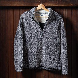 Soft & Cozy Thick Grey Fleece Pullover Sz M, Warm!
